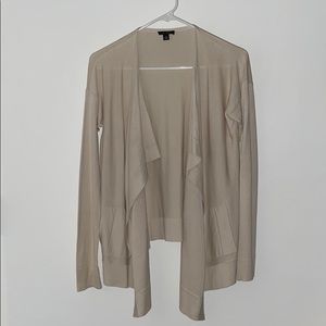 Ann Taylor Waterfall Open Front Cardigan